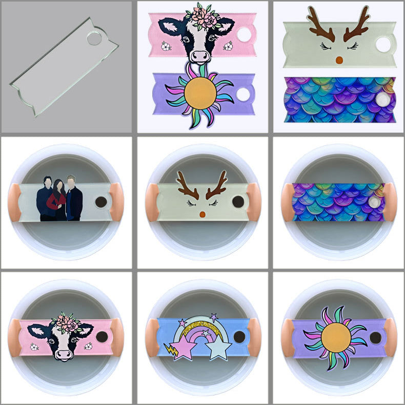 Wholesale Cow Tumbler Tags 40oz Ice Cream Cup Lid Tags Accessories ACC-CA-ZhiS001