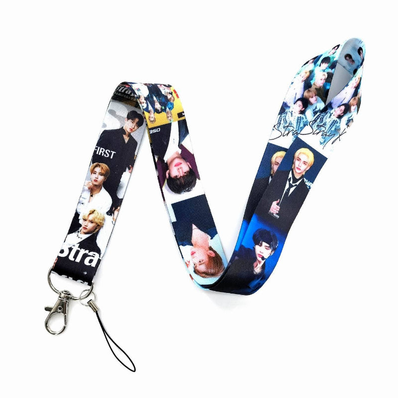 Wholesale Celebrity Group Long Badge Rope Neck Hanging Keychains ACC-KC-Zhans004