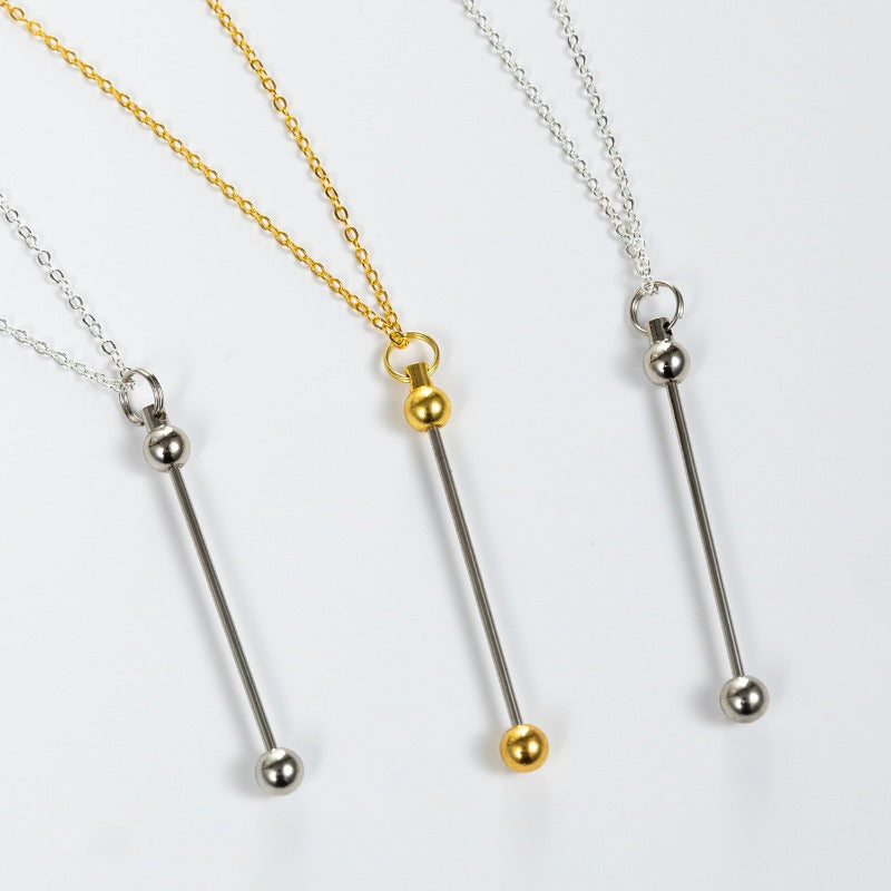 Wholesale Light Luxury Niche DIY Beaded Necklace ACC-NE-HuaH001