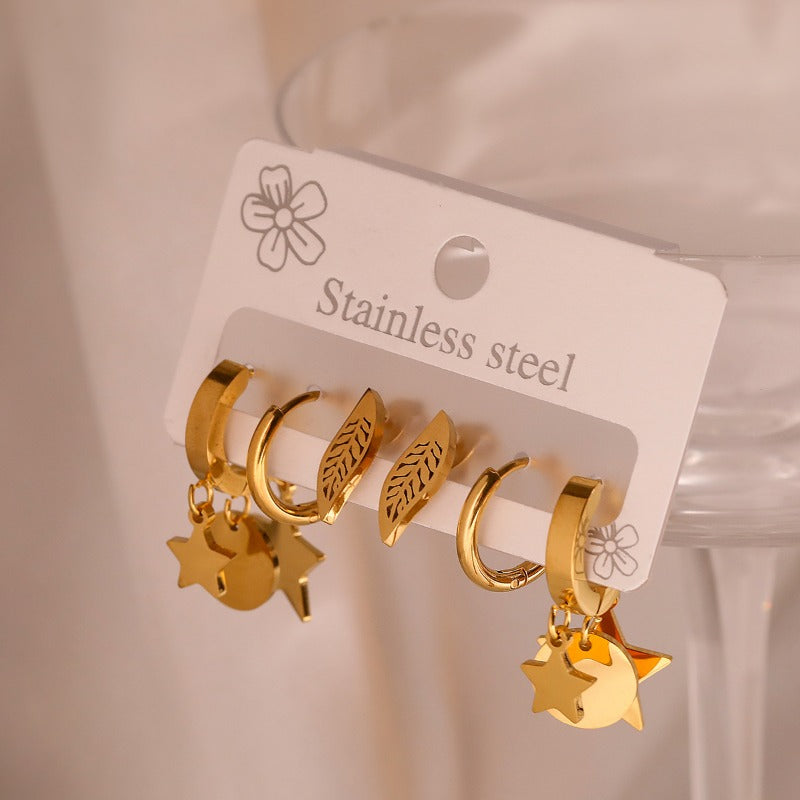 Wholesale Titanium Steel Combination Earrings ACC-ES-AG008