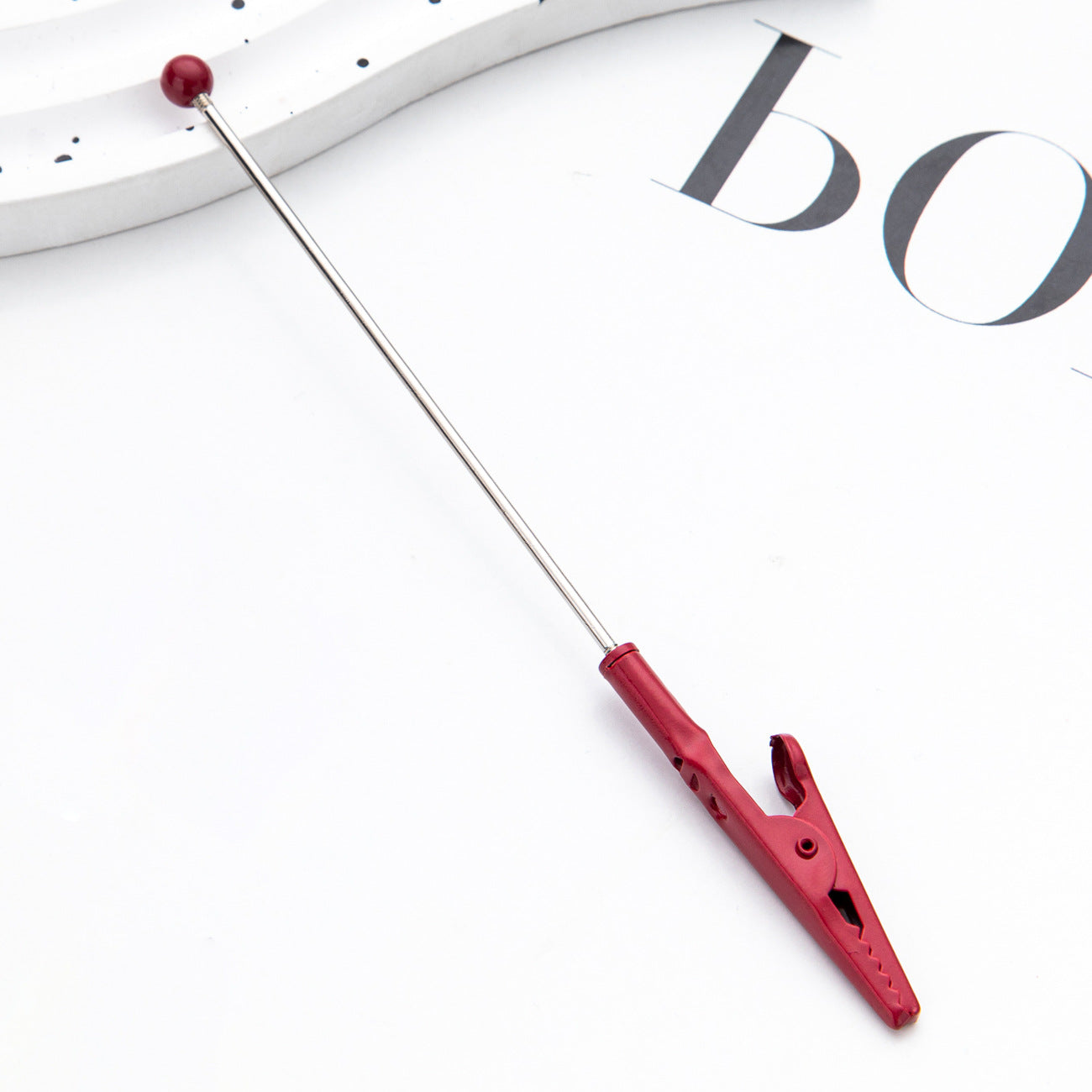 Wholesale Beadable Metal Card Grabber For Long Nails Macaron Color DIY Contactless Cards with Cards Puller ACC-KC-HuaH002