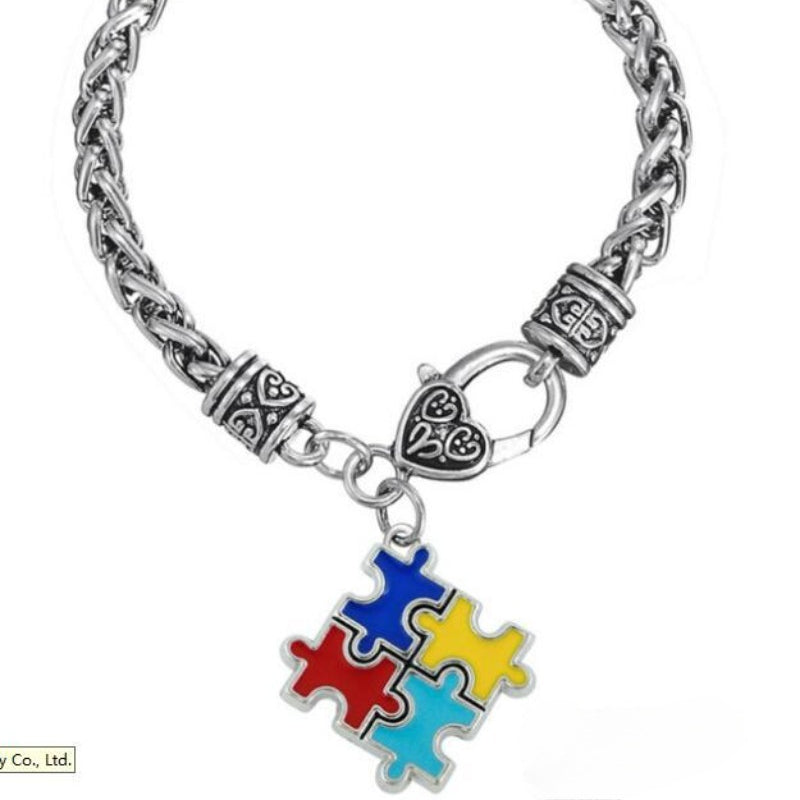 Wholesale Geometric Jigsaw Alloy Plated Bracelet ACC-BT-Houh003