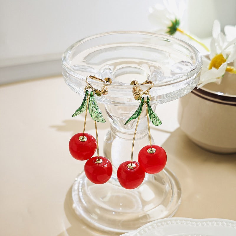 Wholesale Fruit Cherry Earrings ACC-ES-MDD087