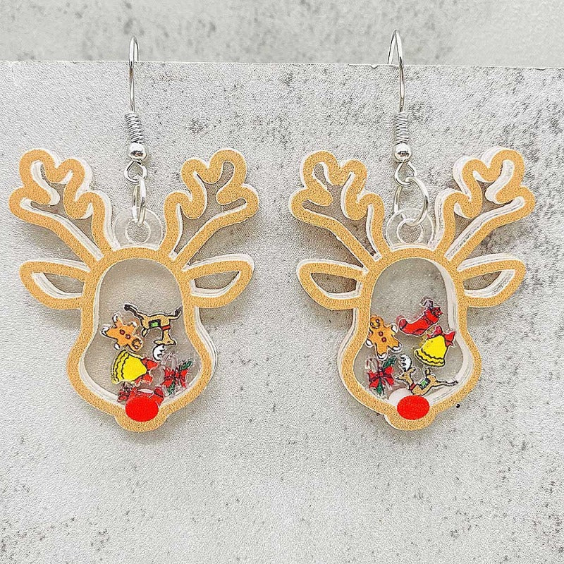 Wholesale Christmas Tree Snowman Elk Earrings ACC-ES-ChenY102