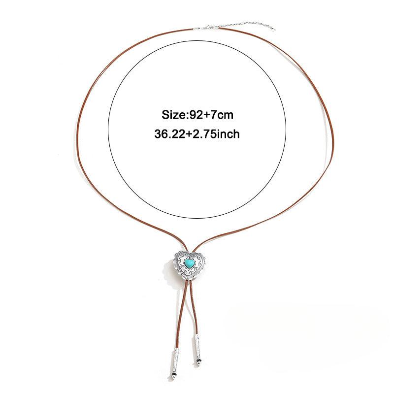 Wholesale Vintage Turquoise Cross Necklace ACC-NE-KJ007