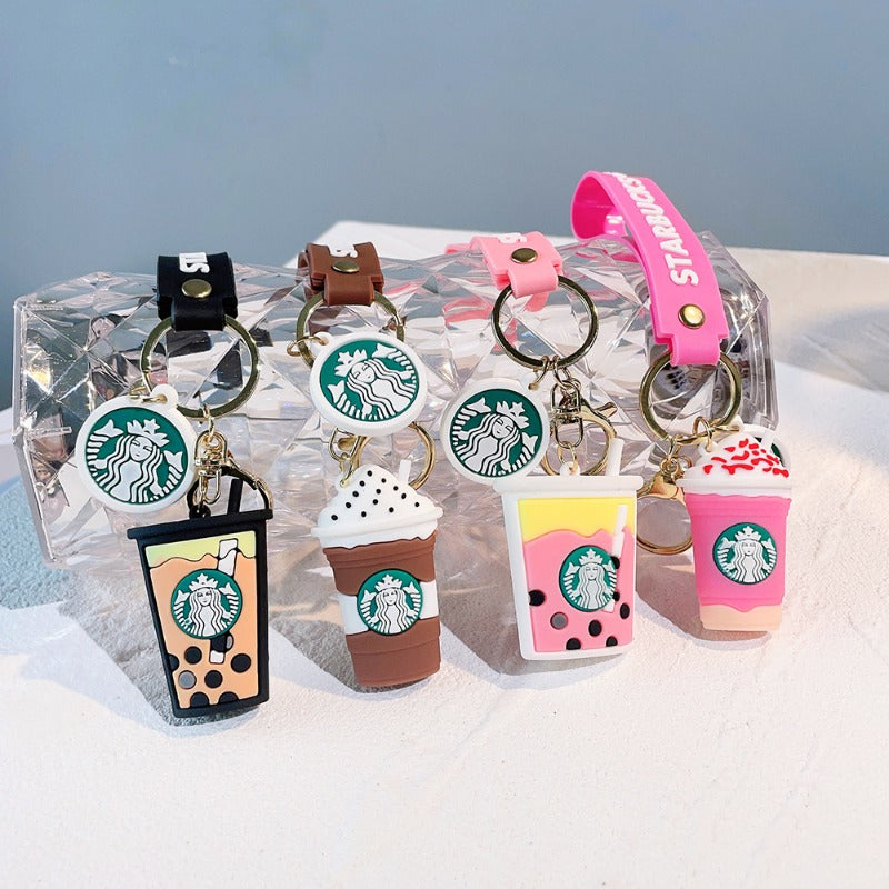 Wholesale Bear Barista Epoxy Doll Keychains ACC-KC-QiWei005