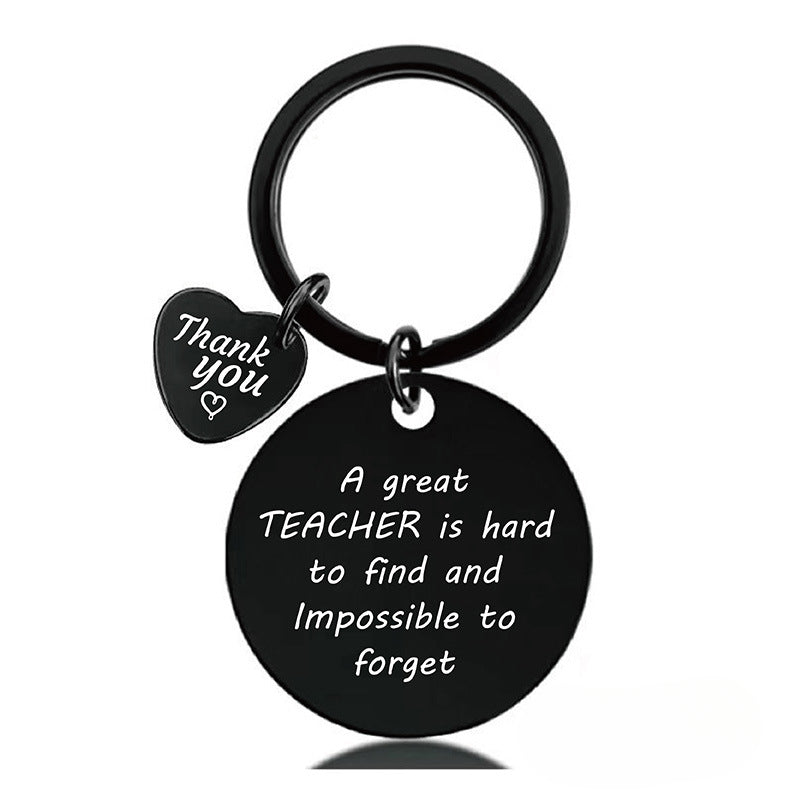 Wholesale Teacher's Day Gift Stainless Steel Engraved Keychain ACC-KC-Ganggu002