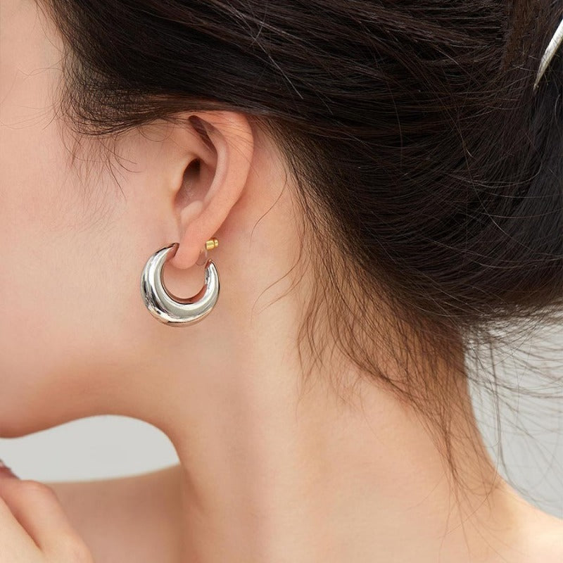 Wholesale Metal Plain French Retro Earrings ACC-ES-HaoWen008