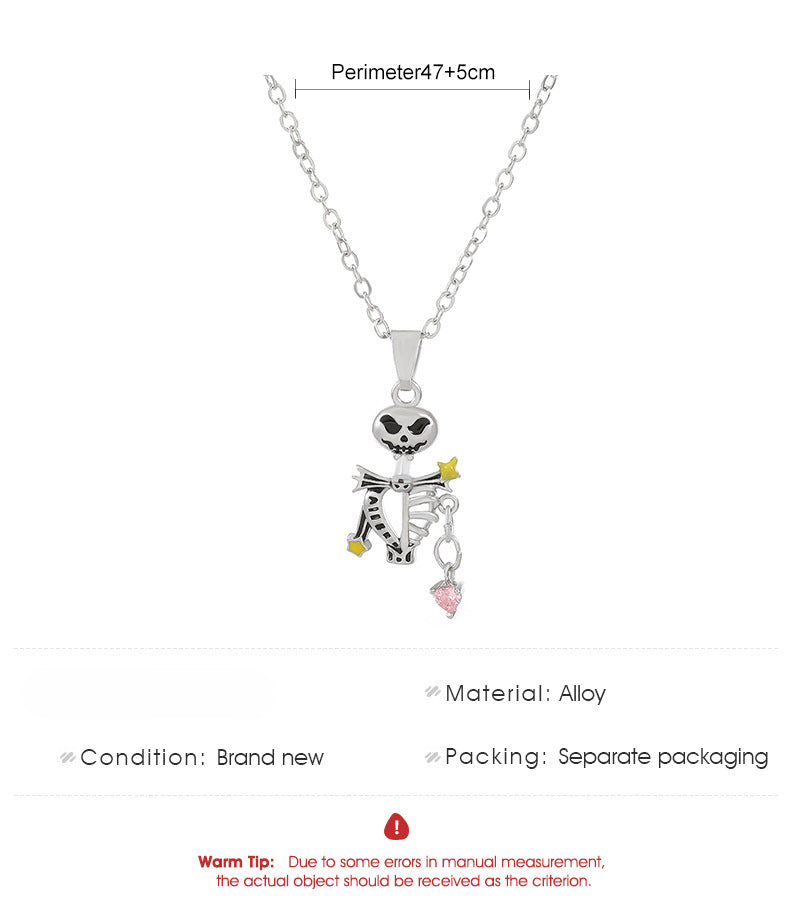 Wholesale Creative Skull Bone Hand-held Love Necklaces ACC-NE-ChengJing002