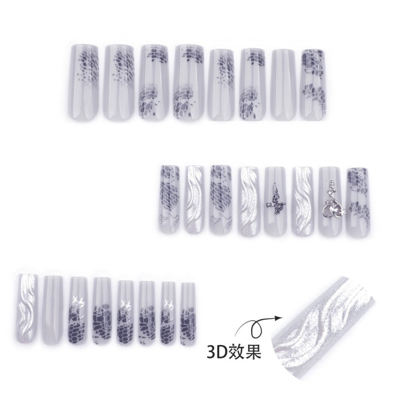 Wholesale 24 Pieces/box Heart Cross Nails Kits Nail Stickers ACC-NS-LeFan256