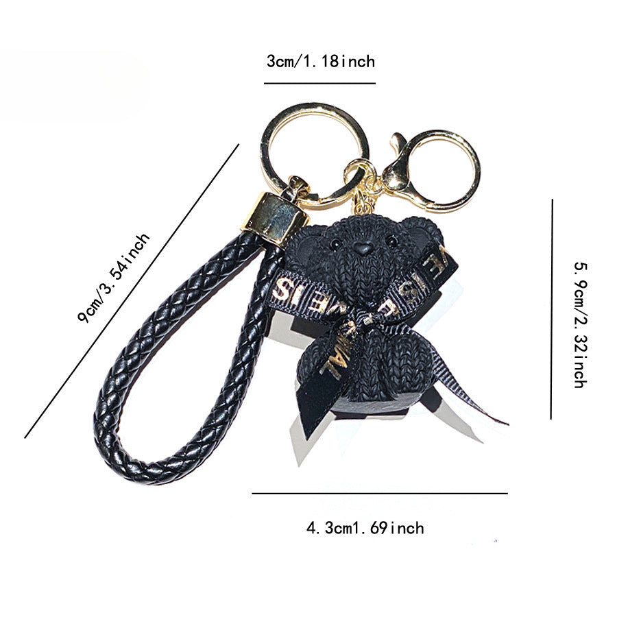 Wholesale Cartoon Bear PVC Soft Keychain Creative Keychain ACCVIP-KC-XinShu004