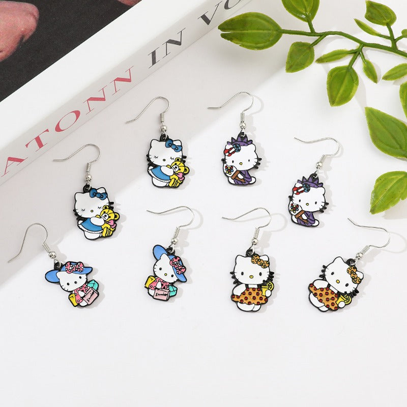 Wholesale Holiday Cute Fashion Kitten Earrings ACCVIP-ES-KeFeng007