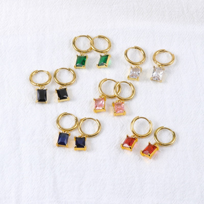 Wholesale Crystal Zircon Cube Diamond Necklace Bracelet Earrings Set ACC-NE-FeiLing011