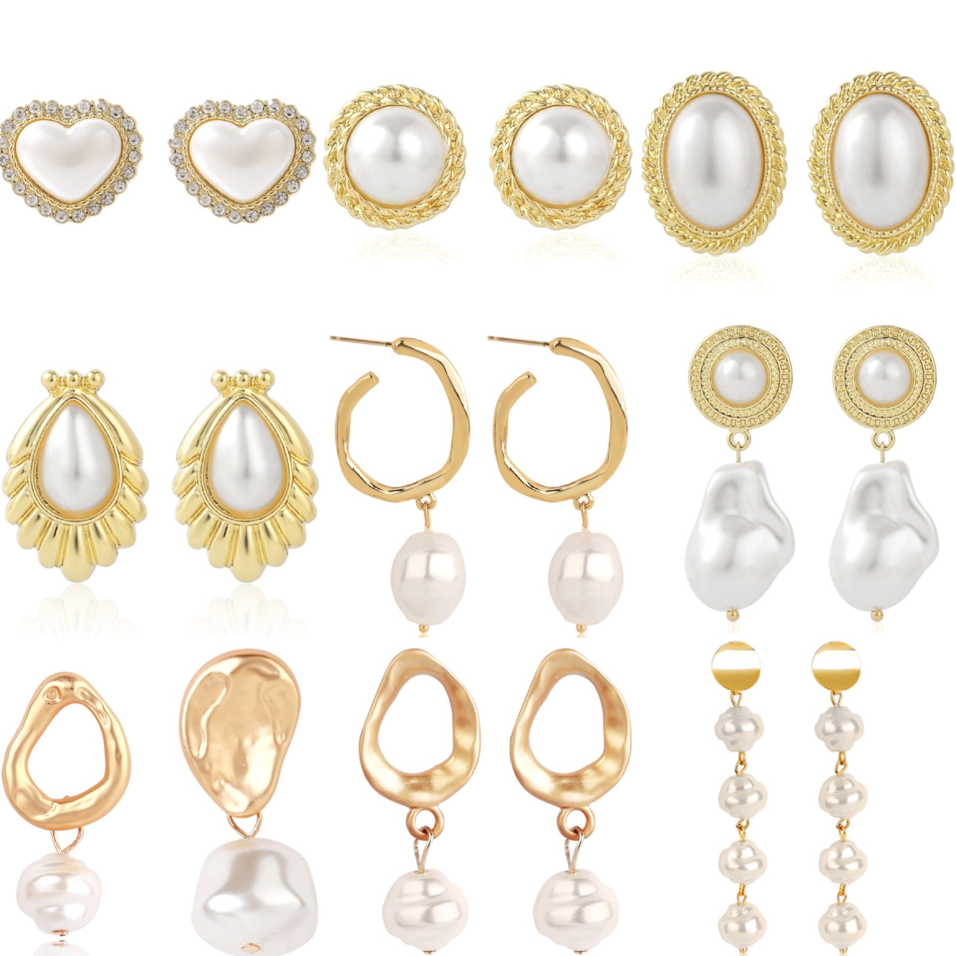 Wholesale Vintage Baroque Pearl Earrings ACC-ES-ManYi015