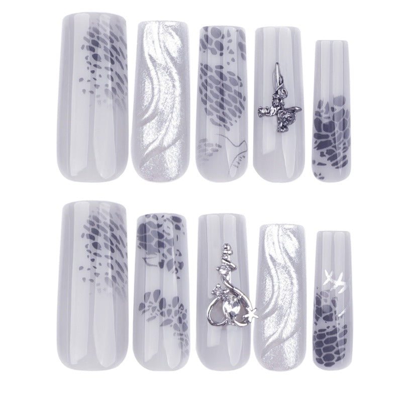 Wholesale 24 Pieces/box Heart Cross Nails Kits Nail Stickers ACC-NS-LeFan256