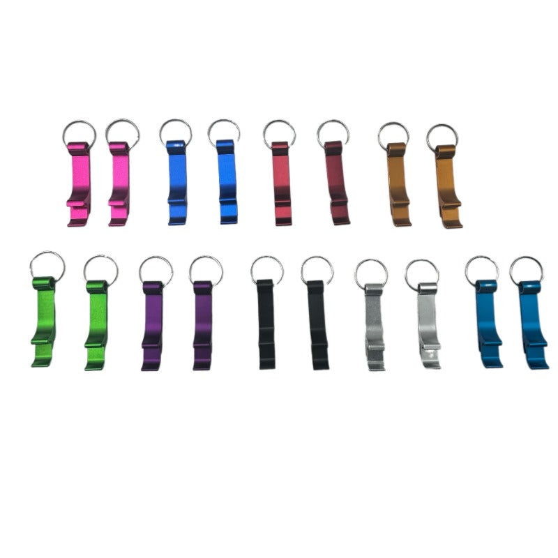 Wholesale 18pcs/set Bottle Opener Aluminum Alloy Keychain ACCHW-KC-KaBiao007