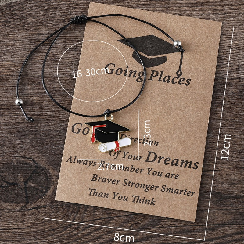 Wholesale Graduation Season Doctoral Hat Hand-woven Adjustable Hand Strap ACC-BT-zhiyu008