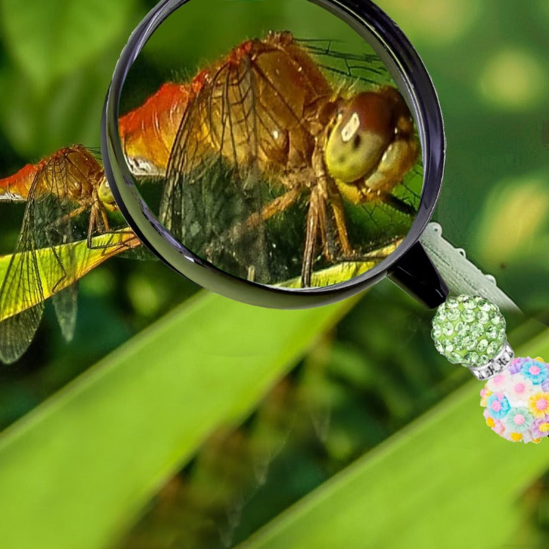 Wholesale DIY Beadable Magnifier DIY Beaded Magnifier Glass Gifts DIY Beaded Gifts ACC-MR-JinBN002