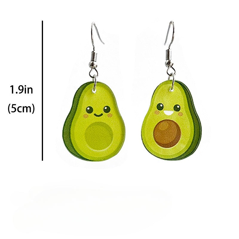 Wholesale 2 Pairs/pack Acrylic Strawberry Watermelon Earrings ACC-ES-HY192