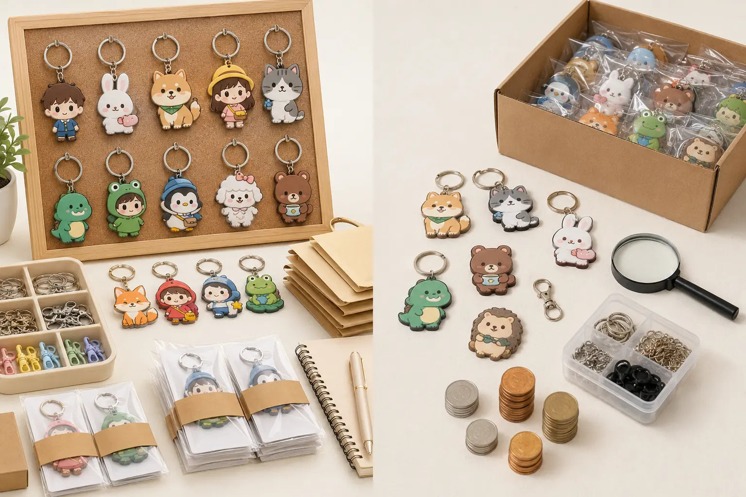 Cartoon keychains business pros and cons including low startup cost inventory and licensing risks