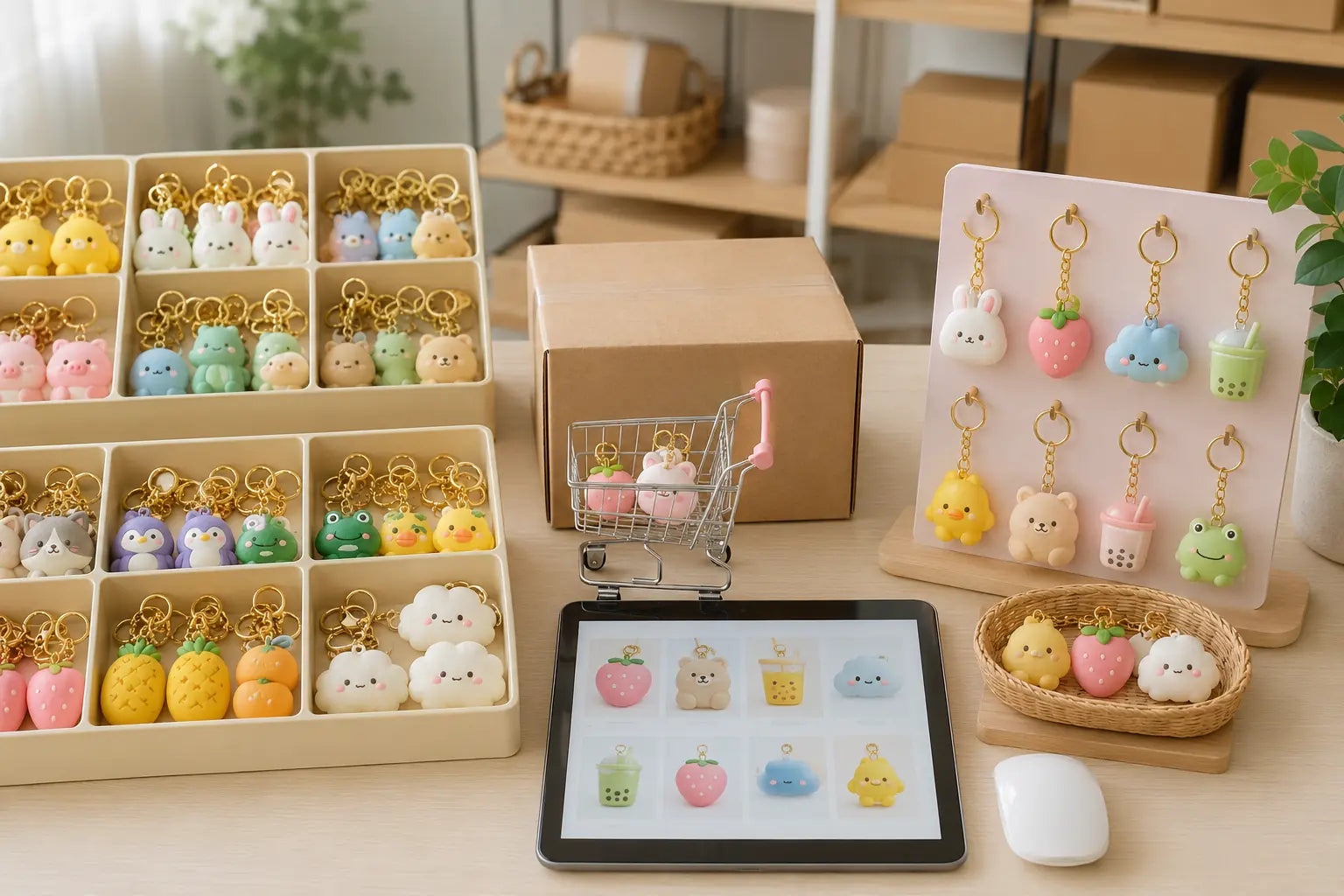 Cartoon keychains sourcing channels for wholesale online and local retail buying