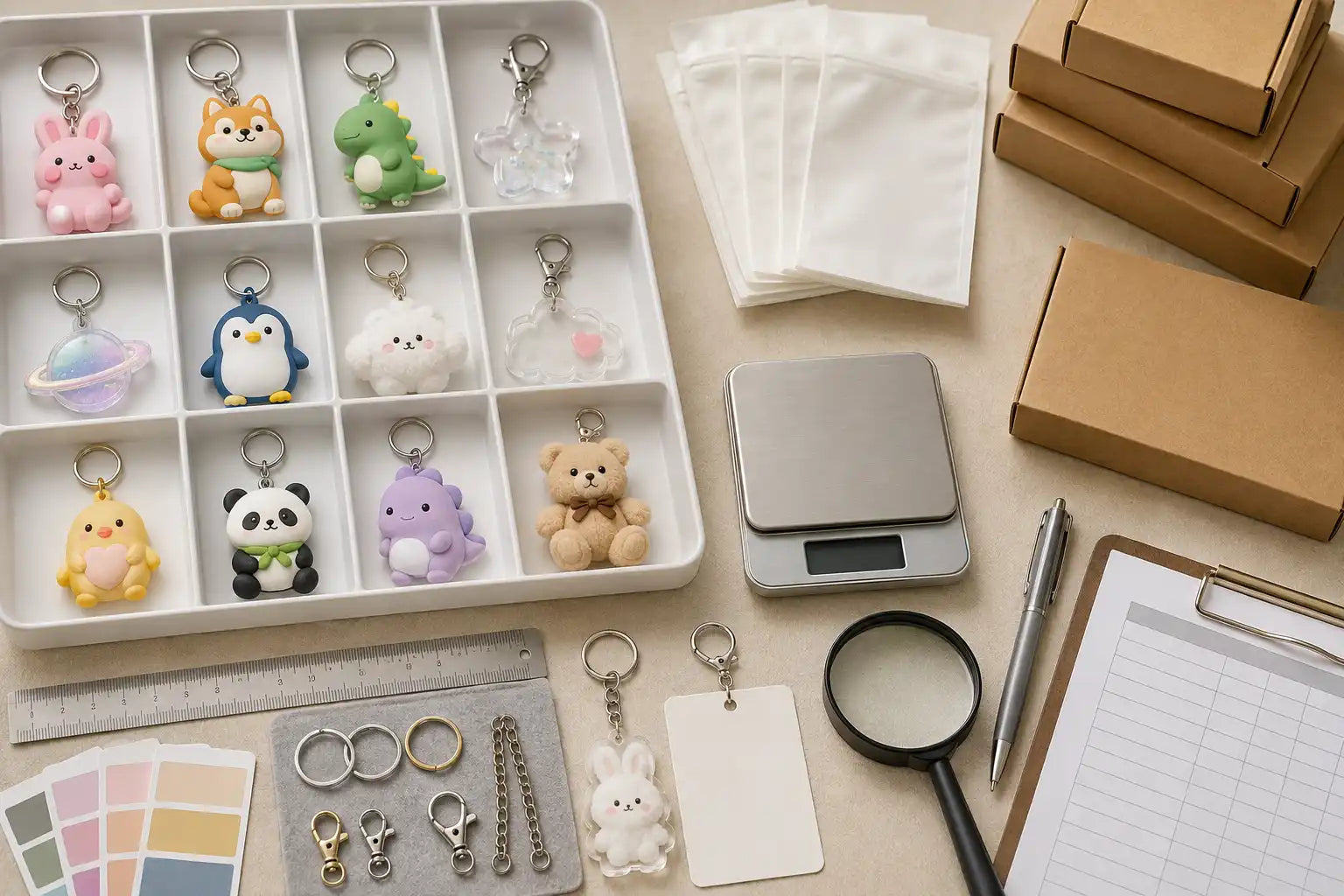 cartoon keychains wholesale buying checklist for price MOQ material hardware shipping and intellectual property