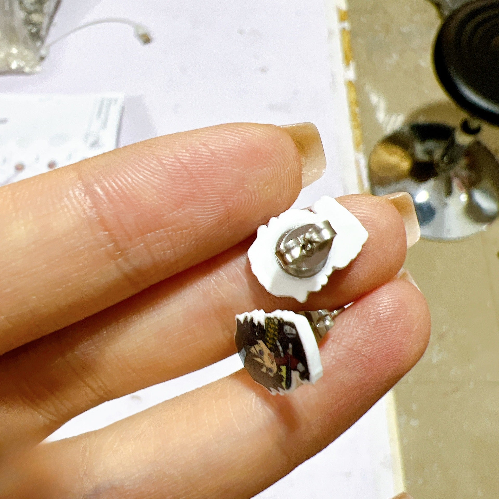 Wholesale Halloween Pumpkin Spider Earrings ACCVIP-ES-XiangLian025