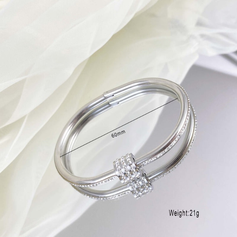 Wholesale Gypsophila Titanium Steel  Simple Bracelet ACC-BT-YuXun010