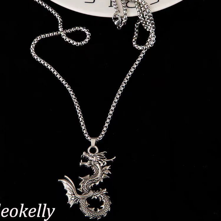 Wholesale Retro Long Sweater Chain Animal Year Necklace Long Necklace ACC-NE-BYJY006