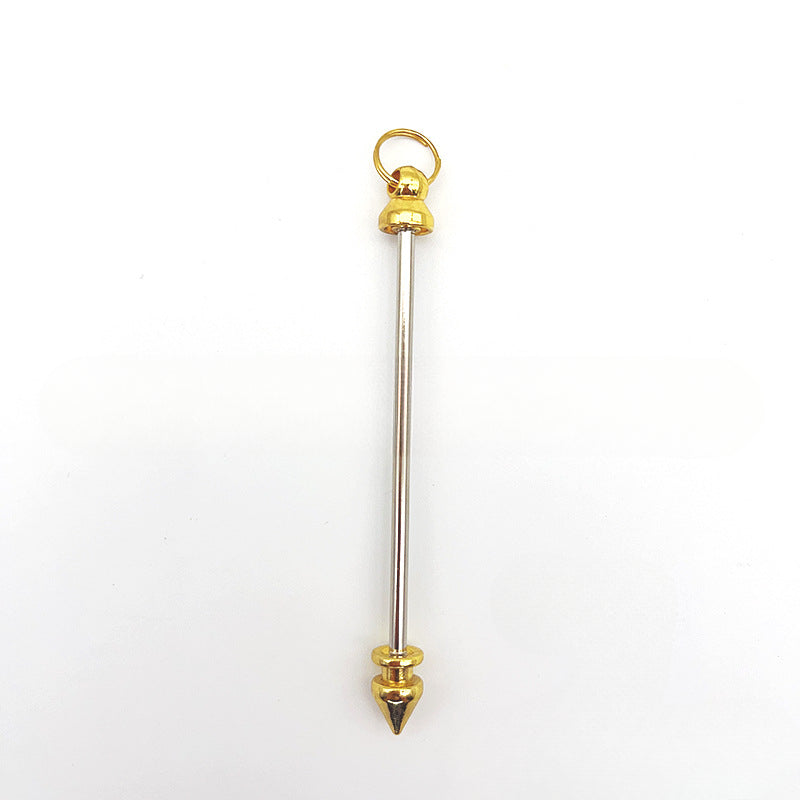 Wholesale 5pcs Beadable Bars Pointed Rivets Removable DIY Beaded Keychain ACC-KC-JiaYing001