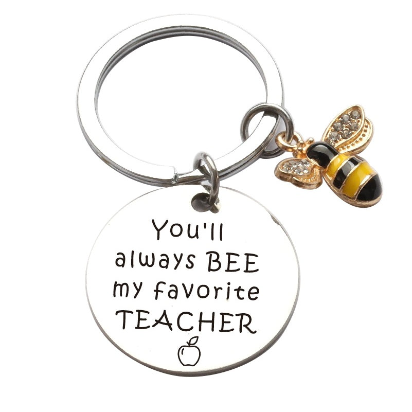 Wholesale Stainless Steel Keychain Cartoon Little Bee Creative Cute Keychain ACC-KC-Chenz002