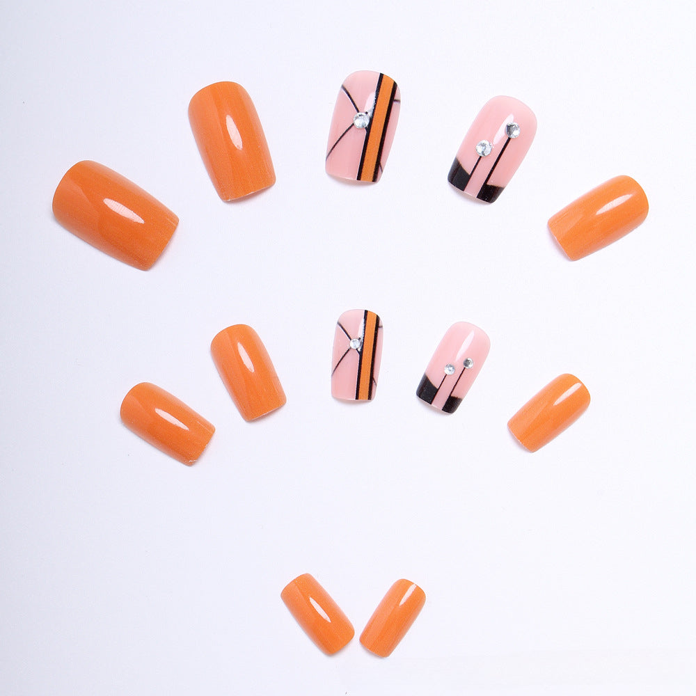 Wholesale 24 Pieces/box Halloween Press-on Nails Kits Nail Stickers ACC-NS-XingNai001