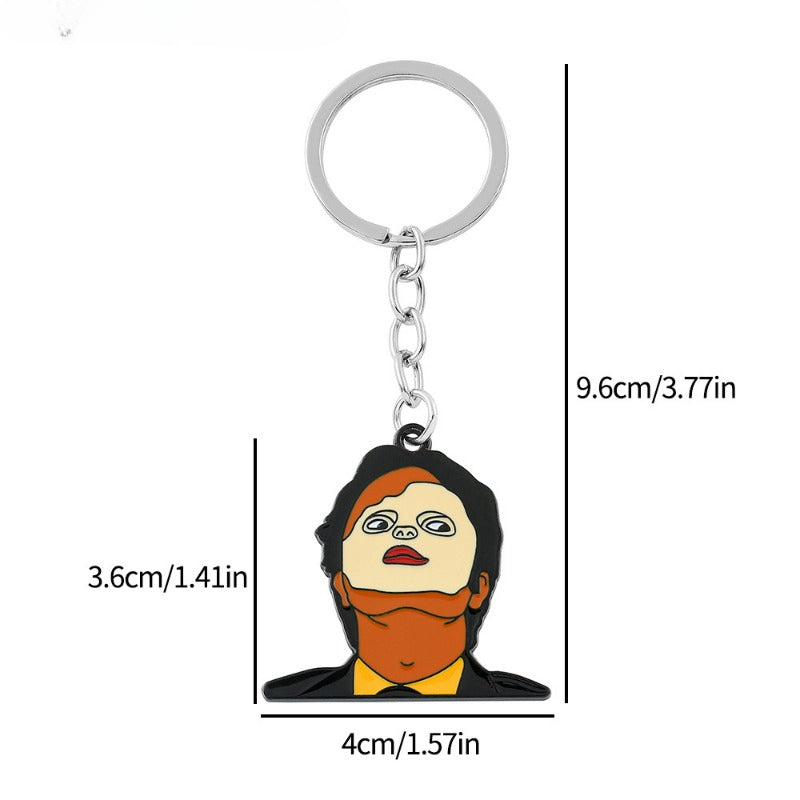 Wholesale Movie and TV Drama Office Peripheral Mask Keychain ACC-KC-Boshuo002