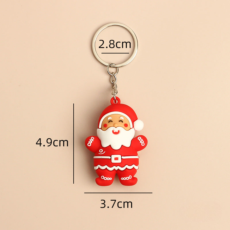Wholesale Christmas Cute Cartoon Santa Claus Keychains ACC-KC-HongAo002