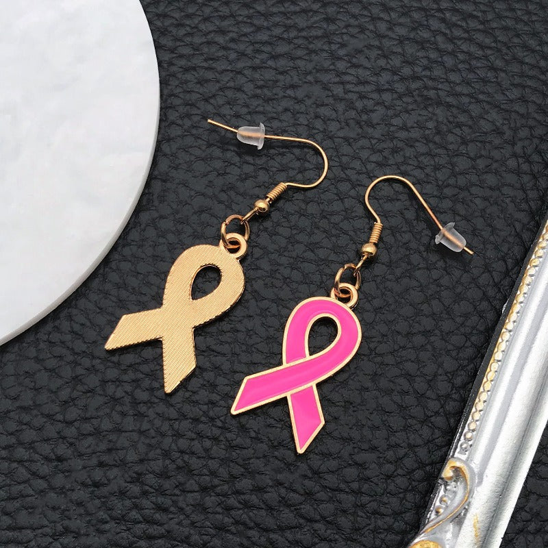 Wholesale Rose Red Ribbon Earrings ACC-ES-Luneng001