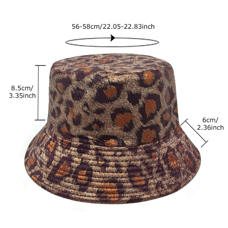 Wholesale Fashion Leopard Bucket Hat ACC-HT-ShunMa016