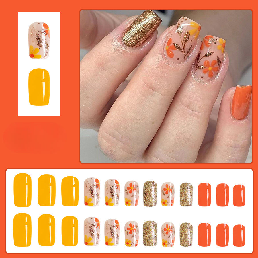 Wholesale 24 Pieces/box Press-on Nails Kits Nail Stickers ACC-NS-GuaiXL105