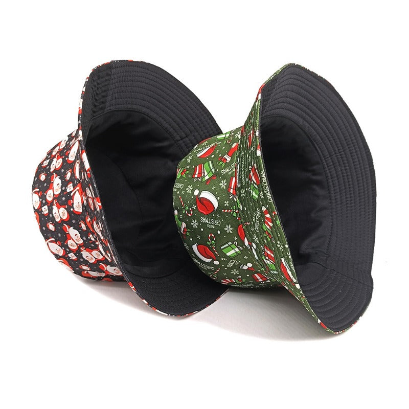 Wholesale Christmas Deer Snowflake Bucket Hat ACC-HT-ShunMa019