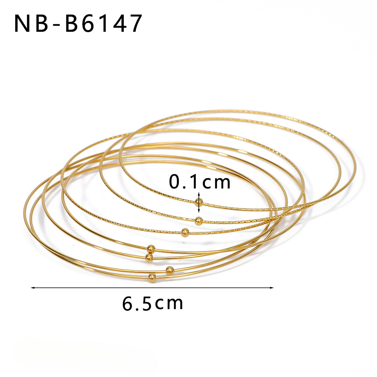 Wholesale 18K Gold Stainless Steel Multi-layer Line Bracelet ACC-BT-XinY025