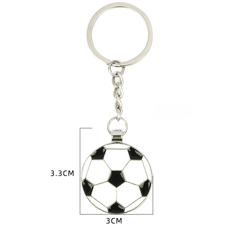 Wholesale Sports Metal Small Football Keychains ACC-KC-HongAo011