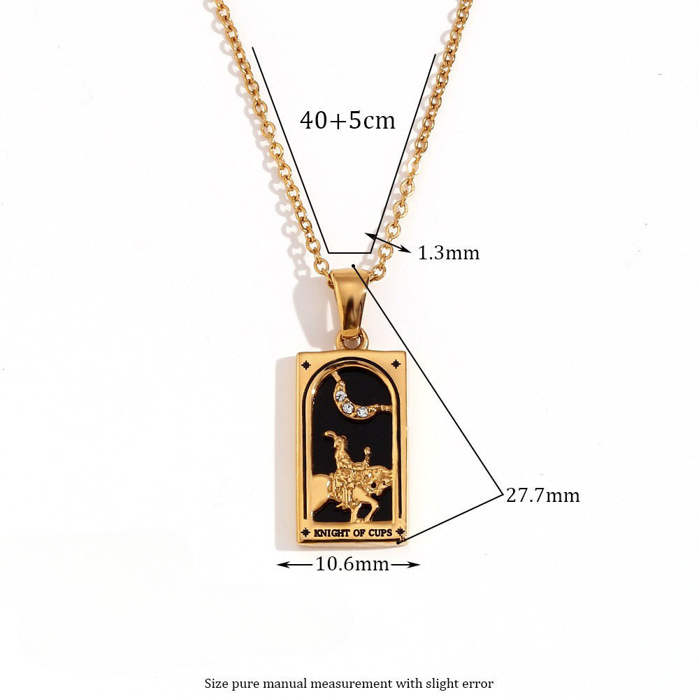 Wholesale Stainless Steel 18K Gold Plated Vintage Necklace ACC-NE-Mengj004