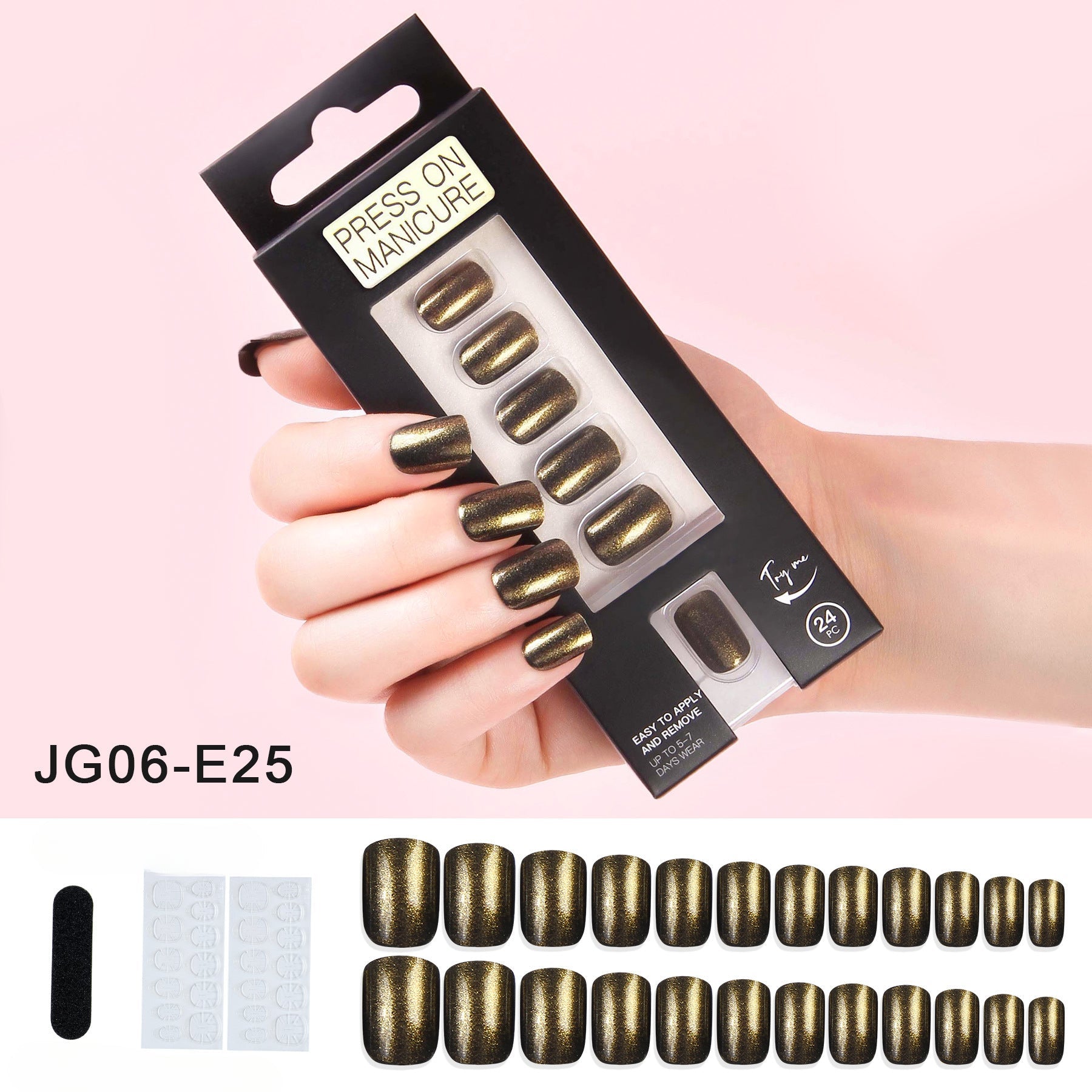 Wholesale Press on Nails Kits 24 Aurora Back Gel Nail Enhancement Tablets ACC-NS-XKQ009