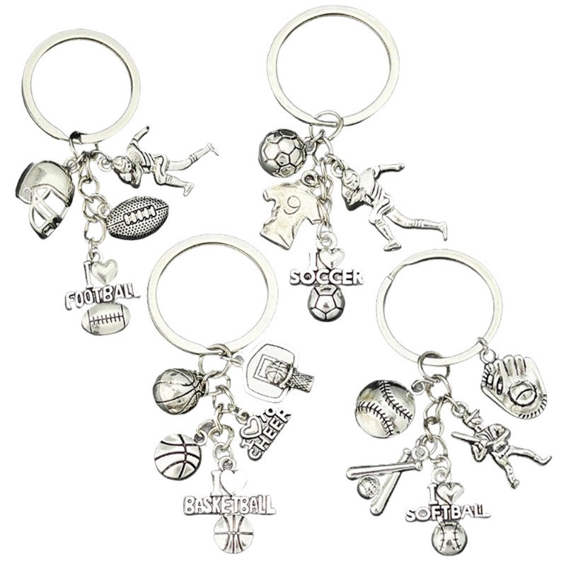 Wholesale Football Basketball Baseball Rugby Player Keychain ACC-KC-Luneng011