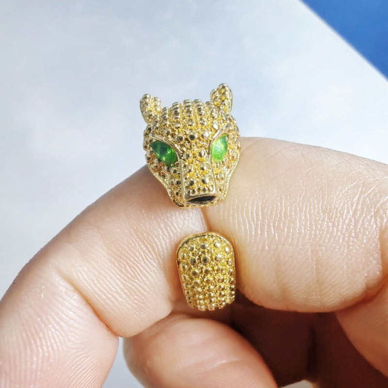 Wholesale Leopard Head Full Diamond Ring ACC-RS-Nisen007