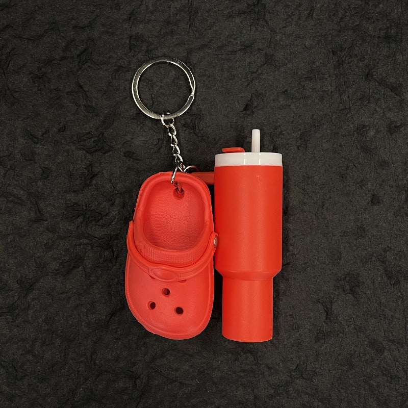 Wholesale Creative Ice Cup Hole Shoes Keychain ACC-KC-YangShen001