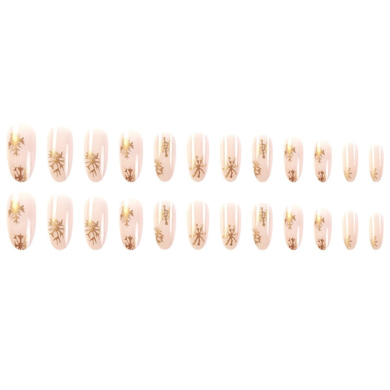 Wholesale 24 Pieces/box Christmas y2k long Nails Kits Nail Stickers ACC-NS-QXJ039