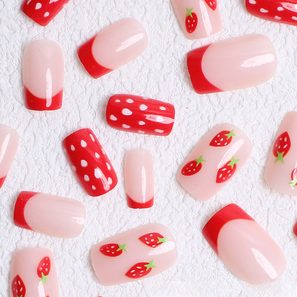 Wholesale 24 Pieces/box Press-on Nails Kits Nail Stickers ACC-NS-XingNai009