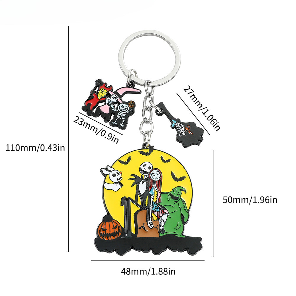 Wholesale Halloween Cartoon Anime Metal Keychains ACC-KC-YBY002