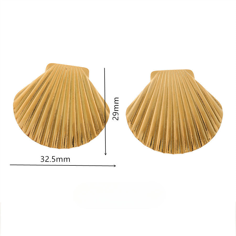 Wholesale Titanium Steel Earrings 18k Gold Plated Earrings Geometric Earrings ACC-ES-TaiYu001