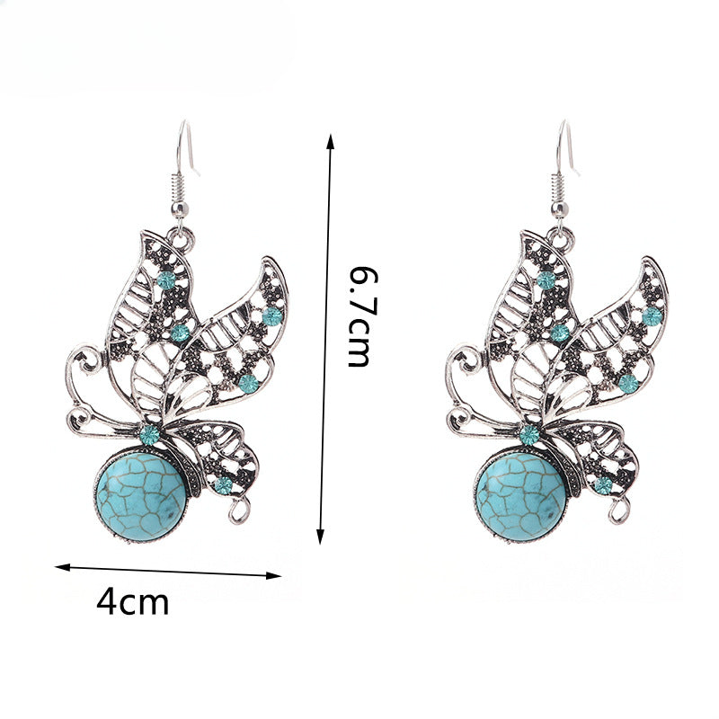 Wholesale Bohemian Turquoise Vintage Earrings ACC-ES-YueSen010